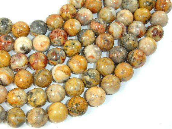 Crazy Lace Agate Beads, 12mm Round Beads-Gems: Round & Faceted-BeadDirect