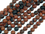 Matte Mahogany Obsidian, 6mm Round Beads-Gems: Round & Faceted-BeadDirect