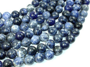 Sodalite Beads, 12mm Round Beads-Gems: Round & Faceted-BeadDirect