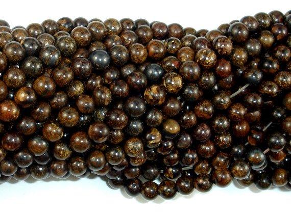 Bronzite Beads, Round, 4mm-Gems: Round & Faceted-BeadDirect