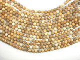 Matte Picture Jasper Beads Round, 6mm-Gems: Round & Faceted-BeadDirect