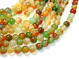 Agate Beads, Round, 8mm, 15.5 Inch-Gems: Round & Faceted-BeadDirect