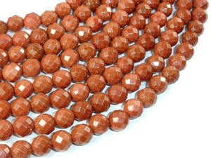 Goldstone Beads, 10mm Faceted Round Beads-Gems: Round & Faceted-BeadDirect