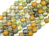 Dendritic Opal Beads, Yellow Moss Opal Beads, 10mm Round Beads-Gems: Round & Faceted-BeadDirect