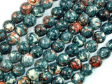 Rain Flower Stone, Gray, 10mm Round Beads-Gems: Round & Faceted-BeadDirect