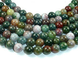 Indian Agate Beads, Fancy Jasper Beads, 12mm-Gems: Round & Faceted-BeadDirect