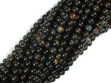 Petrified Wood Jasper, 4mm Round Beads-Gems: Round & Faceted-BeadDirect
