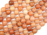 Pink Aventurine Beads, 10mm Round Beads-Gems: Round & Faceted-BeadDirect