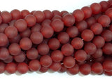 Matte Carnelian Beads, 8mm Round Beads-Gems: Round & Faceted-BeadDirect