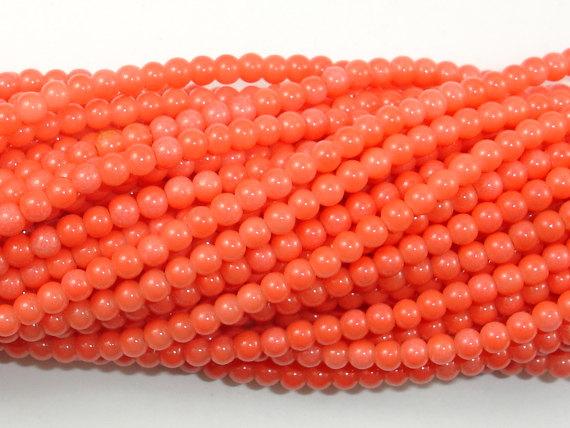 Pink Coral Beads, Angel Skin Coral, 3mm Round Beads-Gems: Round & Faceted-BeadDirect