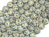 Matte Dalmation Jasper Beads, 12mm Round Beads-Gems: Round & Faceted-BeadDirect