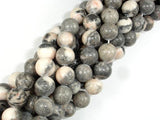 Pink Zebra Jasper, 10mm Round Beads-Gems: Round & Faceted-BeadDirect