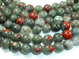 African Bloodstone, 12mm (12.4 mm)-Gems: Round & Faceted-BeadDirect
